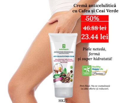 Crema anticelulitica cu cafea si ceai verde Ladys